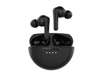 Belkin SoundForm Rhythm - True wireless-hodetelefoner med mikrofon - i øret - Bluetooth - aktiv støydemping - svart AUC015HQBK