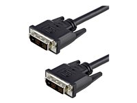 StarTech.com 2m DVID Single Link Cable M/M - DVI-kabel - enkeltlenke - DVI-D (hann) til DVI-D (hann) - 2 m - formstøpt, tommelskruer - svart DVIDSMM2M