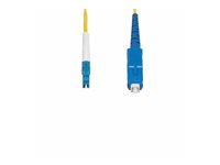 StarTech.com 1m (3.3ft) LC to SC (UPC) OS2 Single Mode Simplex Fiber Optic Cable, 9/125µm, Laser Optimized, 40G/100G, Bend Insensitive, Low Insertion Loss - LSZH Fiber Patch Cord (SPSMLCSC-OS2-1M) - Koblingskabel - LC/UPC-enkeltmodus (hann) til SC/UPC-enkeltmodus (hann) - 1 m - 2 mm - fiberoptisk - simpleks - 9 / 125 micron - OS1/OS2 - halogenfri, toretnings, passiv - gul SPSMLCSC-OS2-1M