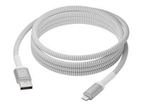 dbramante1928 re-charge - Lightning-kabel - USB hann til Lightning hann - 2.5 m - flettet kabel, 100 % resirkulert plast CB25ALGR7119
