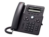 Cisco IP Phone 6861 - VoIP-telefon - IEEE 802.11n (Wi-Fi) - SIP, SRTP - 4 linjer - koksgrå CP-6861-3PW-CE-K9=