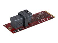 StarTech.com U.2 to M.2 Adapter - for 1 x U.2 PCIe NVMe SSD - M.2 PCIe x4 Host Interface - U.2 SSD - M.2 PCIe Adapter - U.2 Drive (M2E4SFF8643) - Grensesnittsadapter - 2.5" - SAS - M.2 Card - rød M2E4SFF8643