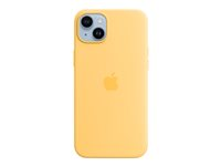 Apple - Baksidedeksel for mobiltelefon - MagSafe-samsvar - silikon - solglød - for iPhone 14 Plus MPTD3ZM/A