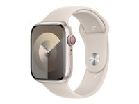 Apple - Bånd for smart armbåndsur - 45 mm - S/M-størrelse - stjernelys MT3H3ZM/A