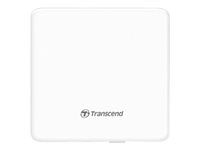 Transcend 8X DVDS-W - Platestasjon - DVD±RW (±R DL) / DVD-RAM - 8x/8x/5x - USB 2.0 - ekstern - hvit TS8XDVDS-W