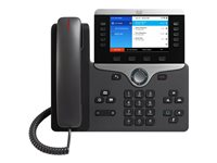 Cisco IP Phone 8861 - VoIP-telefon - IEEE 802.11a/b/g/n/ac (Wi-Fi) - SIP, RTP, SDP - 5 linjer - koksgrå CP-8861-K9=