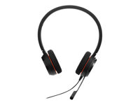 Jabra Evolve 20 UC stereo - Hodesett - on-ear - kablet - USB-C, USB-A - lydisolerende - Alcatel-Lucent Certified, Avaya Certified, Certified for Microsoft Teams, Cisco Certified, Unify Certified 4999-829-269