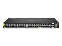 HPE Aruba 6200M 36G 12SR5 Class6 PoE 4SFP+ TAA Switch - Switch - Max. Stacking Distance 10 km - L3 - Styrt - 36 x 10/100/1000 (4PPoE) + 12 x 1/2.5/5GBase-T (4PPoE) + 4 x 1 Gigabit / 10 Gigabit SFP+ (opplink / stabling) - front og side til bakside - rackmonterbar - 4PPoE (1440 W) - BTO - TAA-samsvar R8V12A