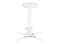 Multibrackets M Universal Projector Ceilingmount 500-800 with Fine tune - Monteringssett (takmontering, grensesnittsbrakett, teleskopstang) - for projektor - hvit 7350073731770