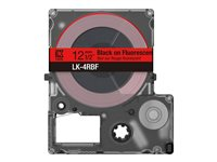 Epson LabelWorks LK-4RBF - Svart på fluorescerende rødt - Rull (1,2 cm x 5 m) 1 kassett(er) hengeboks - tapepatron C53S672099