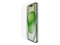 Belkin ScreenForce - Skjermbeskyttelse for mobiltelefon - herdet glass, behandlet - glass - for Apple iPhone 15 Plus OVA136ZZ