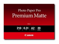Canon Pro Premium PM-101 - Glatt matt - 310 mikroner - varm hvittone - A2 (420 x 594 mm) - 210 g/m² - 20 ark fotopapir 8657B017