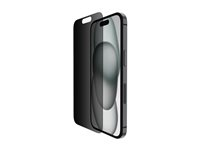 Belkin ScreenForce Pro - Skjermbeskyttelse for mobiltelefon - glass - med personvernsfilter - for Apple iPhone 14 Pro, 15 Pro SFA107EC