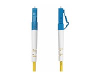 StarTech.com 3m (9.8ft) LC to SC (UPC) OS2 Single Mode Simplex Fiber Optic Cable, 9/125µm, Laser Optimized, 40G/100G, Bend Insensitive, Low Insertion Loss - LSZH Fiber Patch Cord (SPSMLCSC-OS2-3M) - Koblingskabel - LC/UPC-enkeltmodus (hann) til SC/UPC-enkeltmodus (hann) - 3 m - 2 mm - fiberoptisk - simpleks - 9 / 125 micron - OS1/OS2 - halogenfri, toretnings, passiv - gul SPSMLCSC-OS2-3M