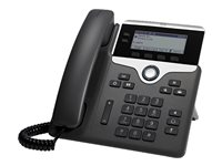 Cisco IP Phone 7821 - VoIP-telefon - SIP, SRTP - 2 linjer - oppusset CP-7821-K9-RF