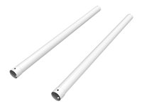 Multibrackets M Extension poles Projector Mount HD - Monteringskomponent (2 forlengelsesrør (95 cm)) - for projektor - stål - hvit 7350073735242