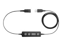 Jabra LINK 260 - Hodesettadapter - USB hann til Quick Disconnect - for BIZ 2300 Duo, 2300 MS QD Mono, 2300 QD Mono, 2400 Duo, 2400 Mono Headband 260-09